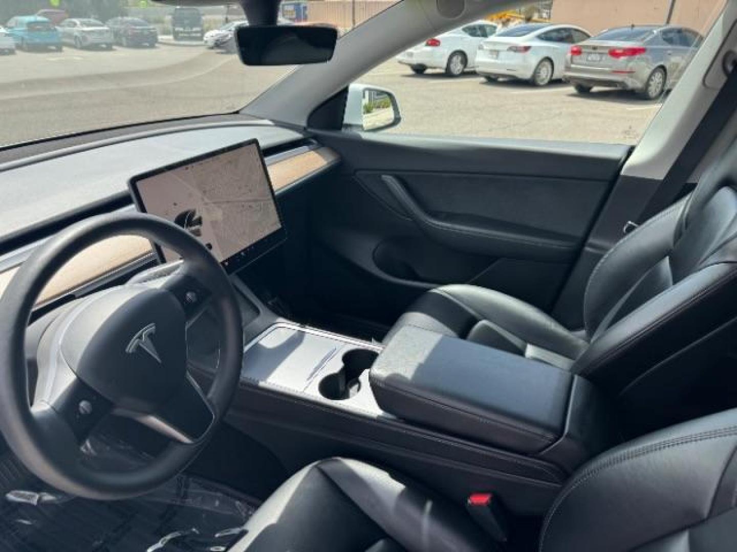 2022 Pearl White Multi-Coat /All Black Tesla Model Y Long Range (7SAYGDEE4NF) with an ELECTRIC engine, 1-Speed Automatic transmission, located at 1865 East Red Hills Pkwy, St. George, 84770, (435) 628-0023, 37.120850, -113.543640 - Photo#23