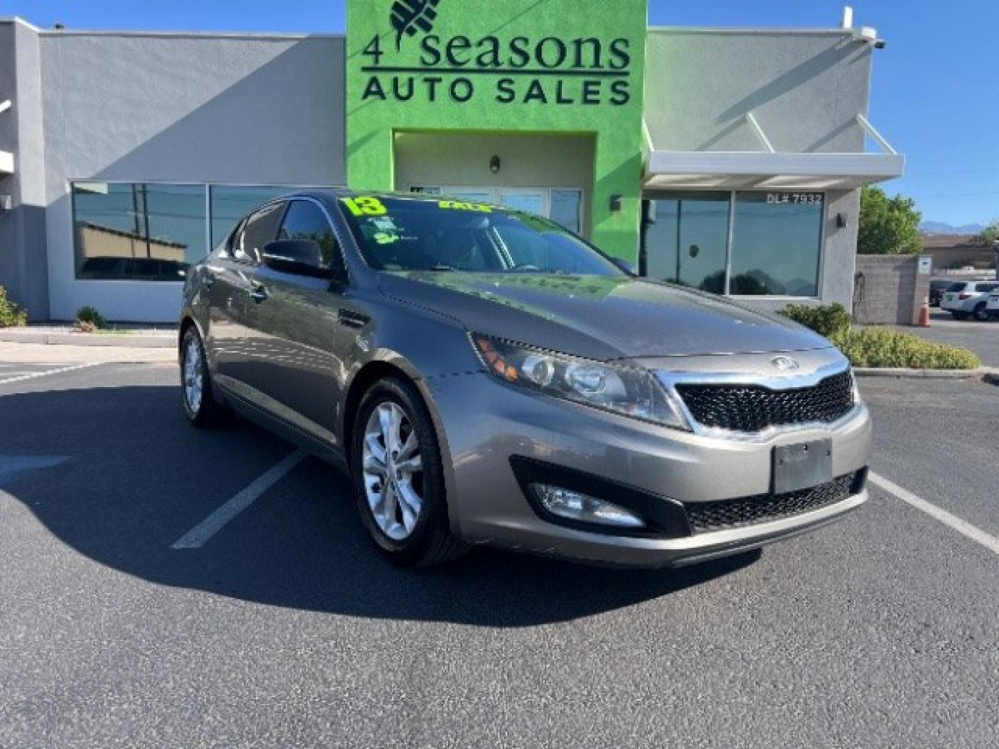 2013 Satin Metal Metallic /Beige Leather Interior Kia Optima EX (5XXGN4A72DG) with an 2.4L L4 DOHC 16V engine, 6-Speed Automatic transmission, located at 1865 East Red Hills Pkwy, St. George, 84770, (435) 628-0023, 37.120850, -113.543640- Photo#0