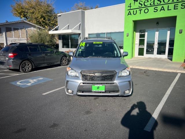 2014 Ice Silver Metallic /Black Subaru Forester 2.0XT Touring (JF2SJGMC7EH) with an 2.0L H4 SOHC 16V engine, Continuously Variable Transmission transmission, located at 940 North Main Street, Cedar City, UT, 84720, (435) 628-0023, 37.692936, -113.061897 - We specialize in helping ALL people get the best financing available. No matter your credit score, good, bad or none we can get you an amazing rate. Had a bankruptcy, divorce, or repossessions? We give you the green light to get your credit back on the road. Low down and affordable payments that fit - Photo#1