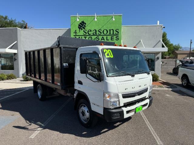 2020 White /Black Mitsubishi Fuso FE180 (4UZCXE119LG) with an 6L engine, Automatic transmission, located at 1865 East Red Hills Pkwy, St. George, 84770, (435) 628-0023, 37.120850, -113.543640 - Fuso FE180 dump truck. 26k miles. Runs a drives great! FE180 Dump Truck is a powerful and versatile commercial vehicle with a GVWR of 17,995 pounds. It is powered by the GMC 6.0L turbocharged V8 gas engine paired with an Allison 6-speed automatic transmission. Standard features include air conditi - Photo#0