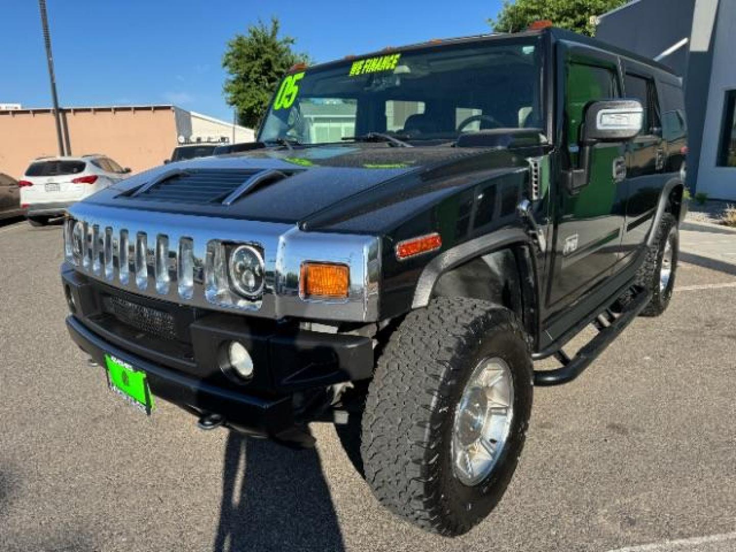 2005 Black /Ebony Leather Interior Hummer H2 SUV (5GRGN23U25H) with an 6.0L V8 OHV 16V engine, 4-Speed Automatic transmission, located at 1865 East Red Hills Pkwy, St. George, 84770, (435) 628-0023, 37.120850, -113.543640 - Photo#2