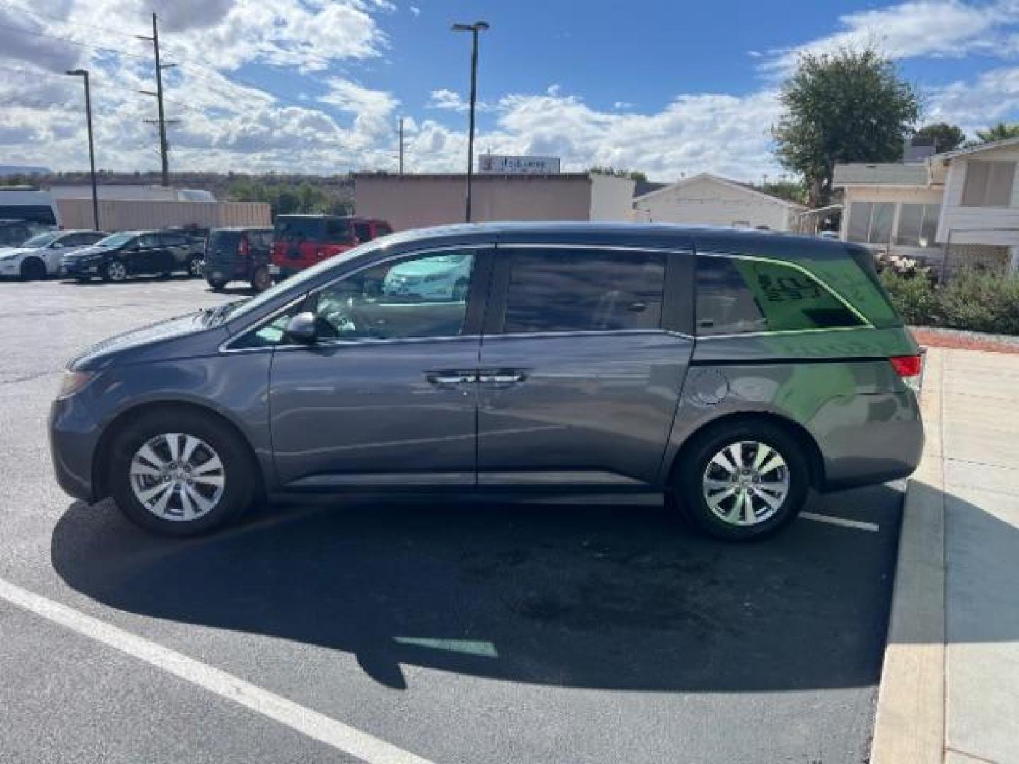 2016 Modern Steel Metallic /Gray, leather Honda Odyssey EX-L (5FNRL5H6XGB) with an 3.5L V6 SOHC 24V engine, 6-Speed Automatic transmission, located at 1865 East Red Hills Pkwy, St. George, 84770, (435) 628-0023, 37.120850, -113.543640 - We specialize in helping ALL people get the best financing available. No matter your credit score, good, bad or none we can get you an amazing rate. Had a bankruptcy, divorce, or repossessions? We give you the green light to get your credit back on the road. Low down and affordable payments that fit - Photo#3