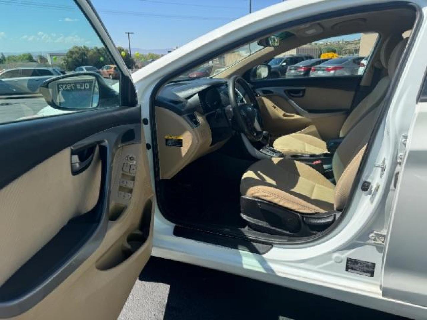 2013 White /Beige Leather Interior Hyundai Elantra Limited (5NPDH4AE3DH) with an 1.8L L4 DOHC 16V engine, 6-Speed Automatic transmission, located at 940 North Main Street, Cedar City, UT, 84720, (435) 628-0023, 37.692936, -113.061897 - We specialize in helping ALL people get the best financing available. No matter your credit score, good, bad or none we can get you an amazing rate. Had a bankruptcy, divorce, or repossessions? We give you the green light to get your credit back on the road. Low down and affordable payments that fit - Photo#8