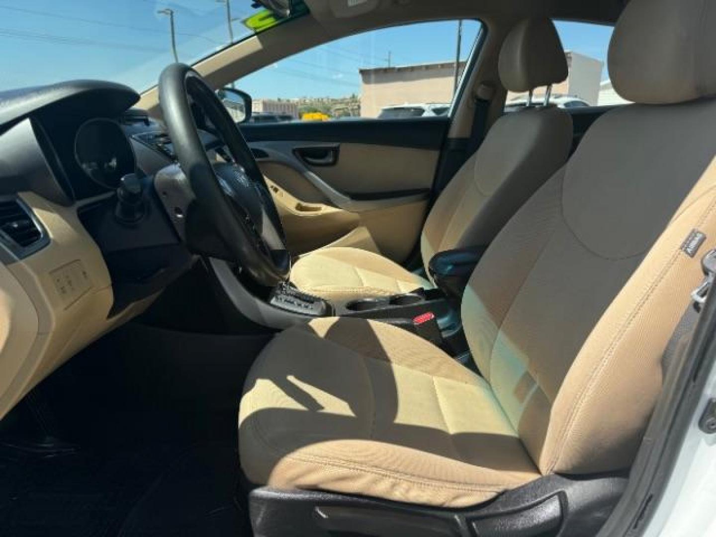 2013 White /Beige Leather Interior Hyundai Elantra Limited (5NPDH4AE3DH) with an 1.8L L4 DOHC 16V engine, 6-Speed Automatic transmission, located at 940 North Main Street, Cedar City, UT, 84720, (435) 628-0023, 37.692936, -113.061897 - We specialize in helping ALL people get the best financing available. No matter your credit score, good, bad or none we can get you an amazing rate. Had a bankruptcy, divorce, or repossessions? We give you the green light to get your credit back on the road. Low down and affordable payments that fit - Photo#10
