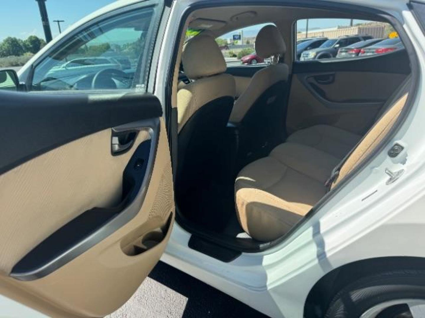 2013 White /Beige Leather Interior Hyundai Elantra Limited (5NPDH4AE3DH) with an 1.8L L4 DOHC 16V engine, 6-Speed Automatic transmission, located at 940 North Main Street, Cedar City, UT, 84720, (435) 628-0023, 37.692936, -113.061897 - We specialize in helping ALL people get the best financing available. No matter your credit score, good, bad or none we can get you an amazing rate. Had a bankruptcy, divorce, or repossessions? We give you the green light to get your credit back on the road. Low down and affordable payments that fit - Photo#18