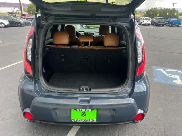 2015 Fathom Blue /Brown Leather Kia Soul ! (KNDJX3A54F7) with an 2.0L L4 DOHC 16V engine, 6-Speed Automatic transmission, located at 940 North Main Street, Cedar City, UT, 84720, (435) 628-0023, 37.692936, -113.061897 - We specialize in helping ALL people get the best financing available. No matter your credit score, good, bad or none we can get you an amazing rate. Had a bankruptcy, divorce, or repossessions? We give you the green light to get your credit back on the road. Low down and affordable payments that fit - Photo#24