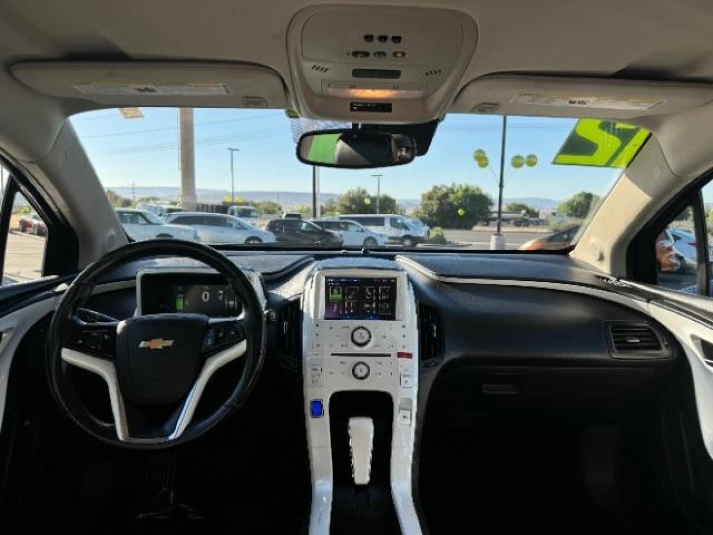 2012 Blue Topaz Metallic /Jet Black and Ceramic White Leather Interior Chevrolet Volt Premium (1G1RB6E44CU) with an 1.4L L4 DOHC 16V PLUG-IN HYBRID engine, Continuously Variable Transmission transmission, located at 940 North Main Street, Cedar City, UT, 84720, (435) 628-0023, 37.692936, -113.061897 - Photo#25