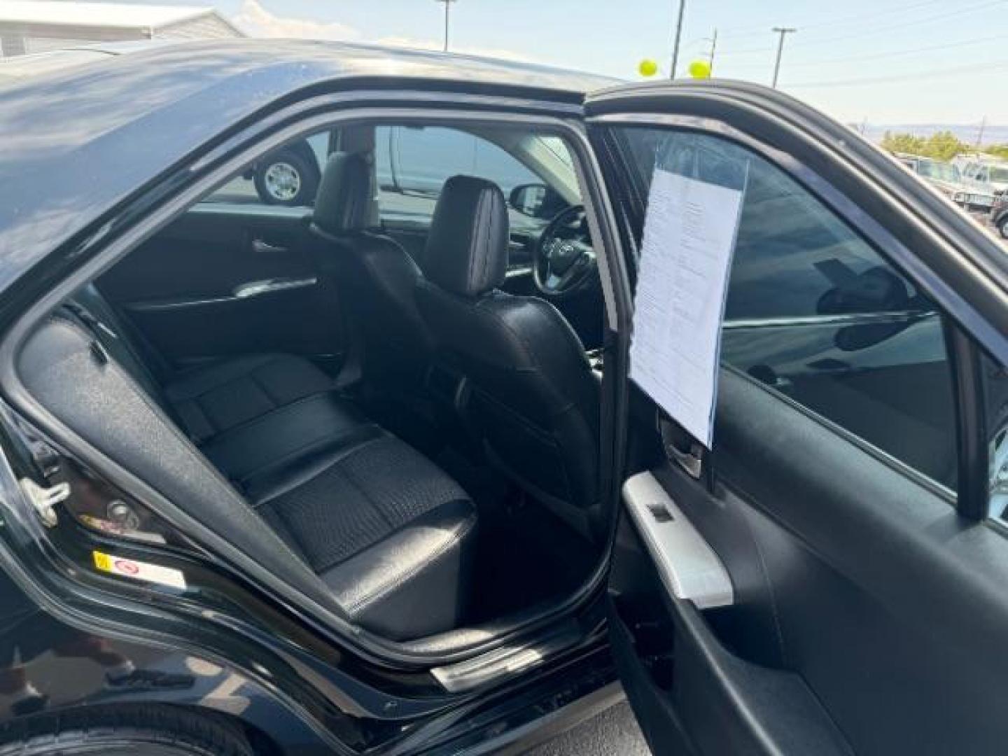 2013 Attitude Black Metallic /Black Toyota Camry SE (4T1BF1FK6DU) with an 2.5L L4 DOHC 16V engine, 6-Speed Automatic transmission, located at 940 North Main Street, Cedar City, UT, 84720, (435) 628-0023, 37.692936, -113.061897 - We specialize in helping ALL people get the best financing available. No matter your credit score, good, bad or none we can get you an amazing rate. Had a bankruptcy, divorce, or repossessions? We give you the green light to get your credit back on the road. Low down and affordable payments that fit - Photo#28