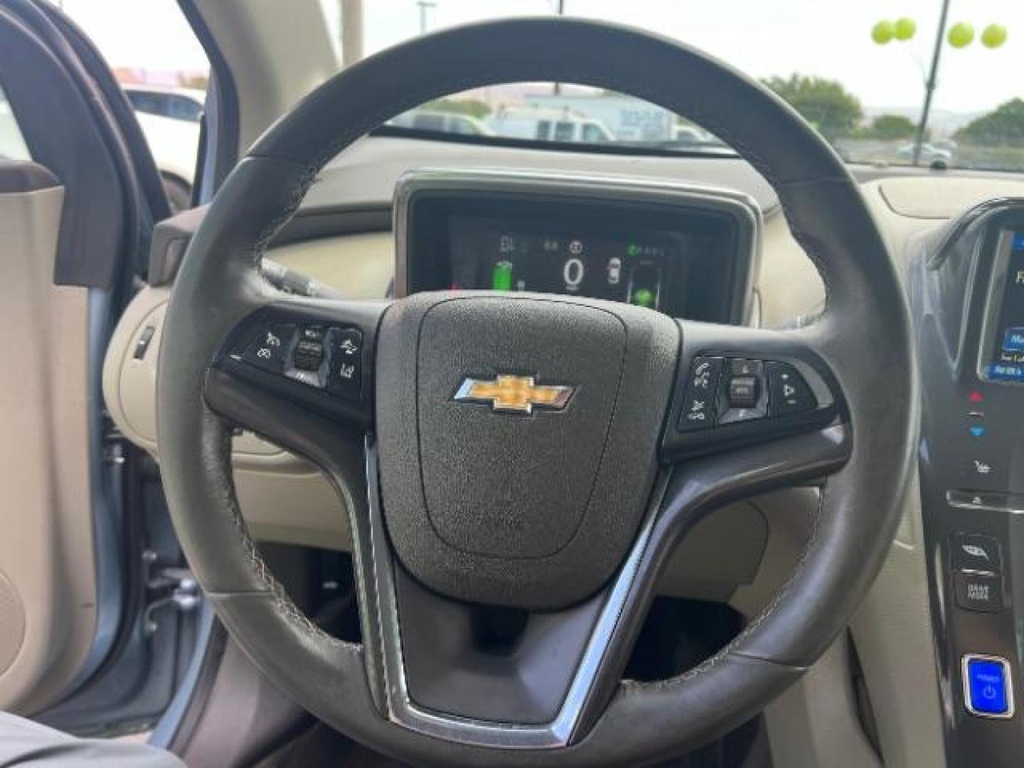 2014 Light Blue /Tan Cloth Interior Chevrolet Volt Premium w/ Navigation and LEP (1G1RH6E45EU) with an 1.4L L4 DOHC 16V PLUG-IN HYBRID engine, Continuously Variable Transmission transmission, located at 940 North Main Street, Cedar City, UT, 84720, (435) 628-0023, 37.692936, -113.061897 - Photo#27