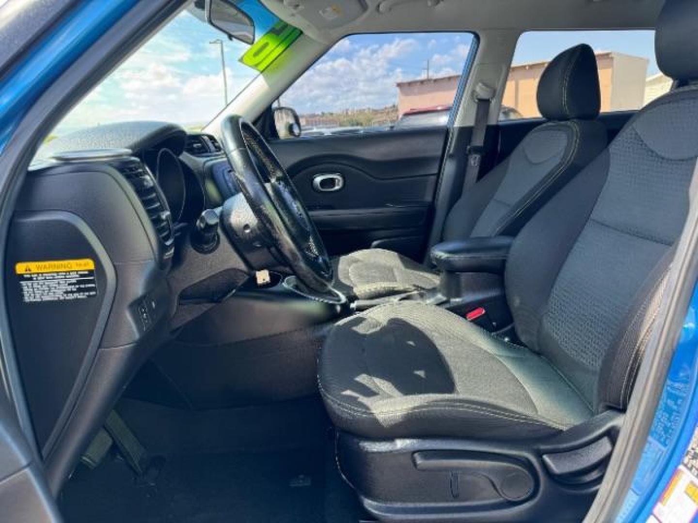 2016 Fathom Blue /Black, cloth Kia Soul + (KNDJP3A51G7) with an 2.0L L4 DOHC 16V engine, 6-Speed Automatic transmission, located at 940 North Main Street, Cedar City, UT, 84720, (435) 628-0023, 37.692936, -113.061897 - Photo#13