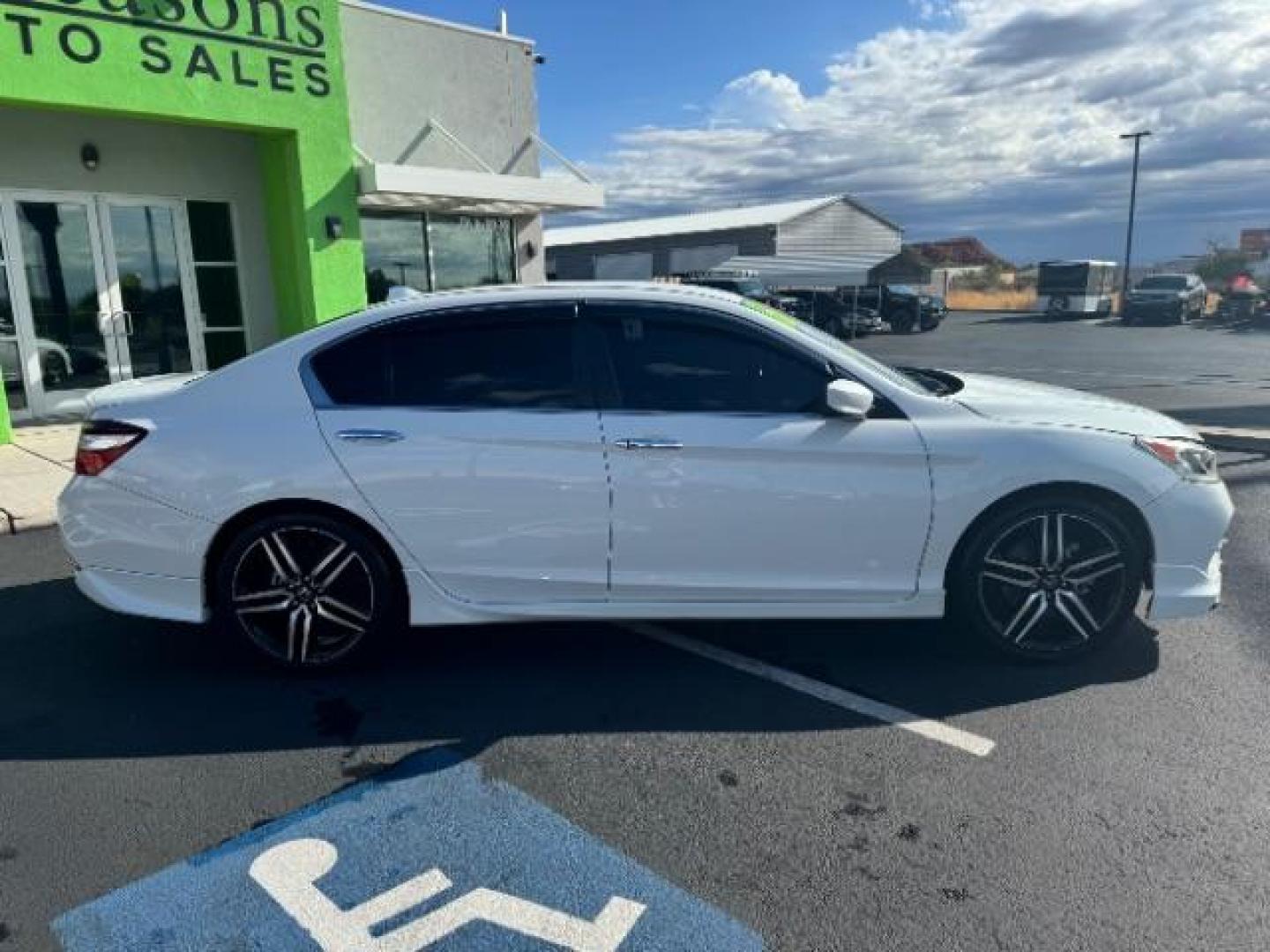 2016 White Orchid Pearl /Black, leatherette/cloth Honda Accord Sport Sedan CVT (1HGCR2F51GA) with an 2.4L L4 DOHC 16V engine, Continuously Variable Transmission transmission, located at 1865 East Red Hills Pkwy, St. George, 84770, (435) 628-0023, 37.120850, -113.543640 - We specialize in helping ALL people get the best financing available. No matter your credit score, good, bad or none we can get you an amazing rate. Had a bankruptcy, divorce, or repossessions? We give you the green light to get your credit back on the road. Low down and affordable payments that fit - Photo#7