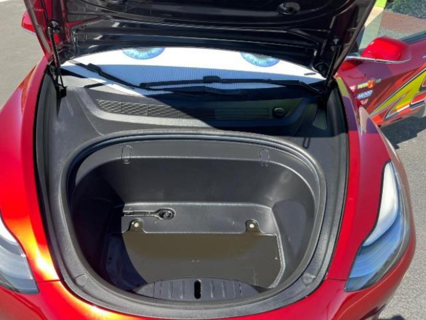 2018 Red /White Tesla Model 3 Long Range (5YJ3E1EB3JF) with an ELECTRIC engine, 1-Speed Automatic transmission, located at 1865 East Red Hills Pkwy, St. George, 84770, (435) 628-0023, 37.120850, -113.543640 - Your chance to own the most unique Tesla in town! Lightning McQueen is guaranteed to turn heads and make kids smile. A Long Range All Wheel Drive model 3 with aftermarket wheels ($1,000 Upgrade), spoiler and of course the coolest wrap in the state ($3,500 upgrade). WARRANTY on battery and motor un - Photo#22
