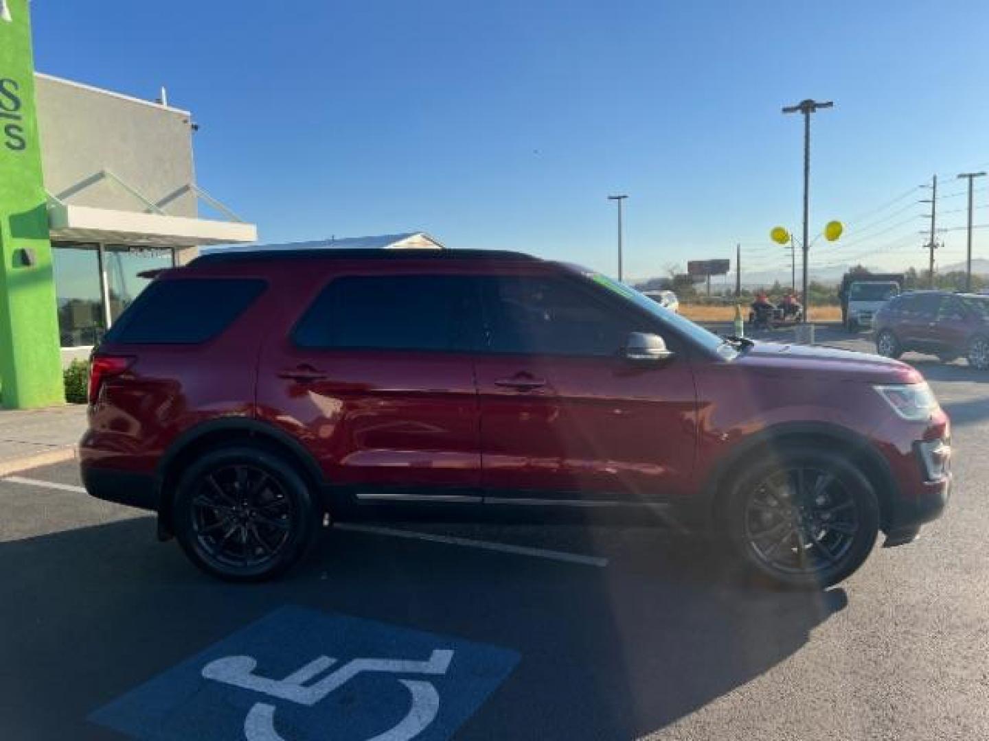 2017 Ruby Red Metallic Tinted Clearcoat /Dark Earth w/Ebony Black, leather/sueded microfibe Ford Explorer XLT FWD (1FM5K7D89HG) with an 3.5L V6 DOHC 24V engine, 6-Speed Automatic transmission, located at 1865 East Red Hills Pkwy, St. George, 84770, (435) 628-0023, 37.120850, -113.543640 - We specialize in helping ALL people get the best financing available. No matter your credit score, good, bad or none we can get you an amazing rate. Had a bankruptcy, divorce, or repossessions? We give you the green light to get your credit back on the road. Low down and affordable payments that fit - Photo#7