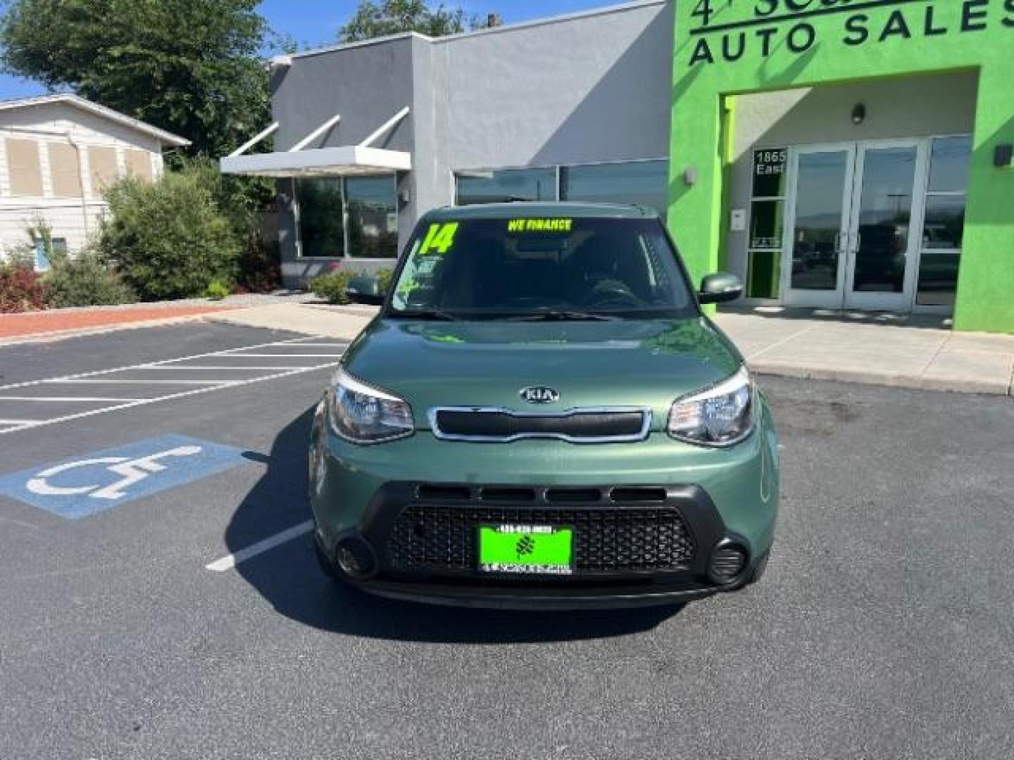 2014 Clover Green /Black Kia Soul + (KNDJP3A5XE7) with an 2.0L L4 DOHC 16V engine, 6-Speed Automatic transmission, located at 1865 East Red Hills Pkwy, St. George, 84770, (435) 628-0023, 37.120850, -113.543640 - We specialize in helping ALL people get the best financing available. No matter your credit score, good, bad or none we can get you an amazing rate. Had a bankruptcy, divorce, or repossessions? We give you the green light to get your credit back on the road. Low down and affordable payments that fit - Photo#1