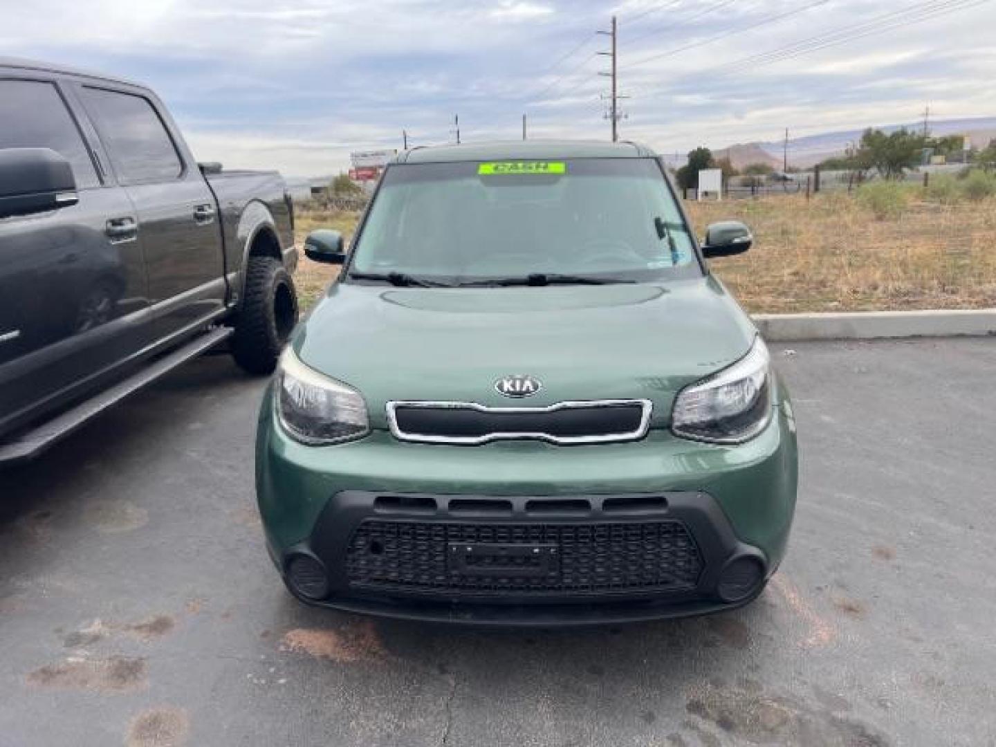 2014 Green /Black Kia Soul + (KNDJP3A5XE7) with an 2.0L L4 DOHC 16V engine, 6-Speed Automatic transmission, located at 1865 East Red Hills Pkwy, St. George, 84770, (435) 628-0023, 37.120850, -113.543640 - This vehicle is a Mechanic Special. This means it will need some love. Runs a drives fine but has body damage, leaks or other mechanical issues. It did NOT pass our 50 point inspection. Get a great deal on a less than perfect car. These cars do NOT qualify for our in house financing. Cash and carry, - Photo#1