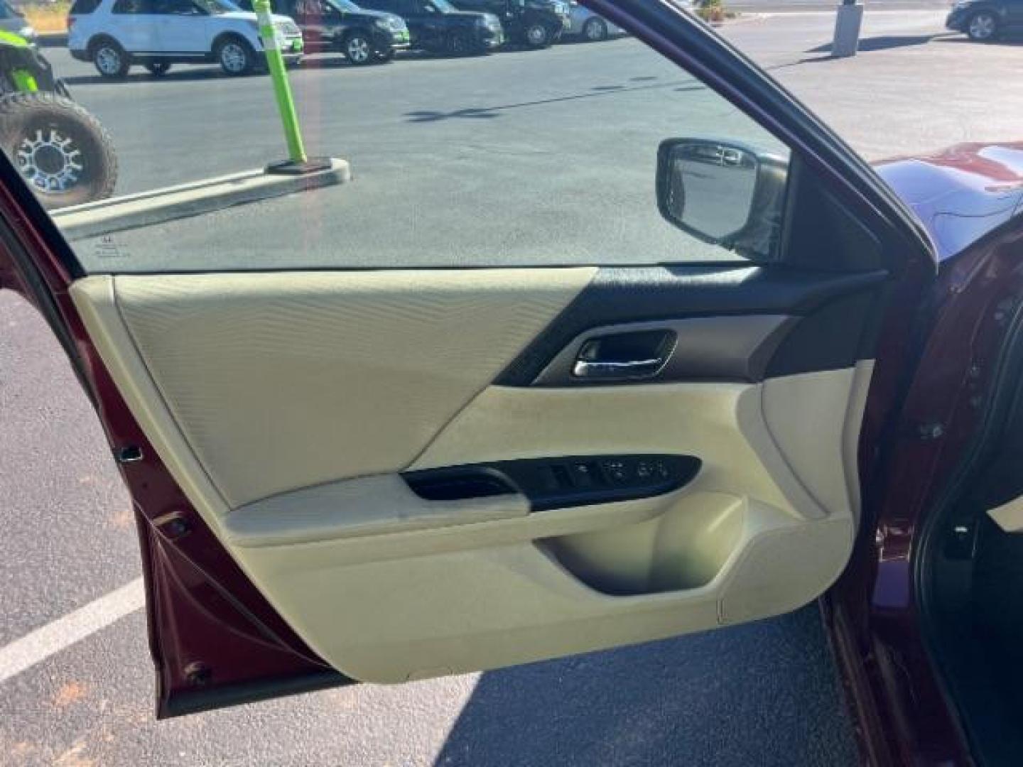 2014 Maroon /Black Interior Honda Accord LX Sedan CVT (1HGCR2F39EA) with an 2.4L L4 DOHC 16V engine, Continuously Variable Transmission transmission, located at 940 North Main Street, Cedar City, UT, 84720, (435) 628-0023, 37.692936, -113.061897 - We specialize in helping ALL people get the best financing available. No matter your credit score, good, bad or none we can get you an amazing rate. Had a bankruptcy, divorce, or repossessions? We give you the green light to get your credit back on the road. Low down and affordable payments that fit - Photo#14