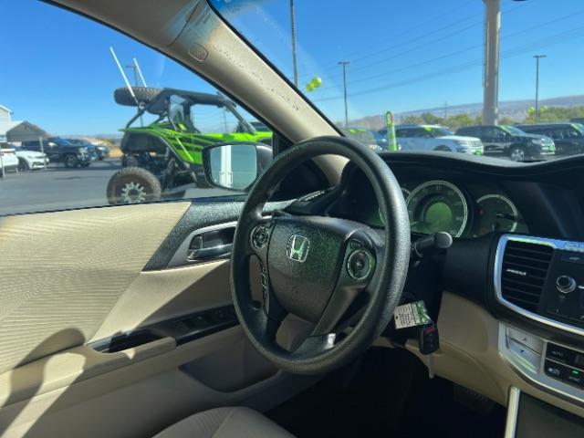 2014 Maroon /Black Interior Honda Accord LX Sedan CVT (1HGCR2F39EA) with an 2.4L L4 DOHC 16V engine, Continuously Variabl transmission, located at 1865 East Red Hills Pkwy, St. George, 84770, (435) 628-0023, 37.120850, -113.543640 - Photo#31