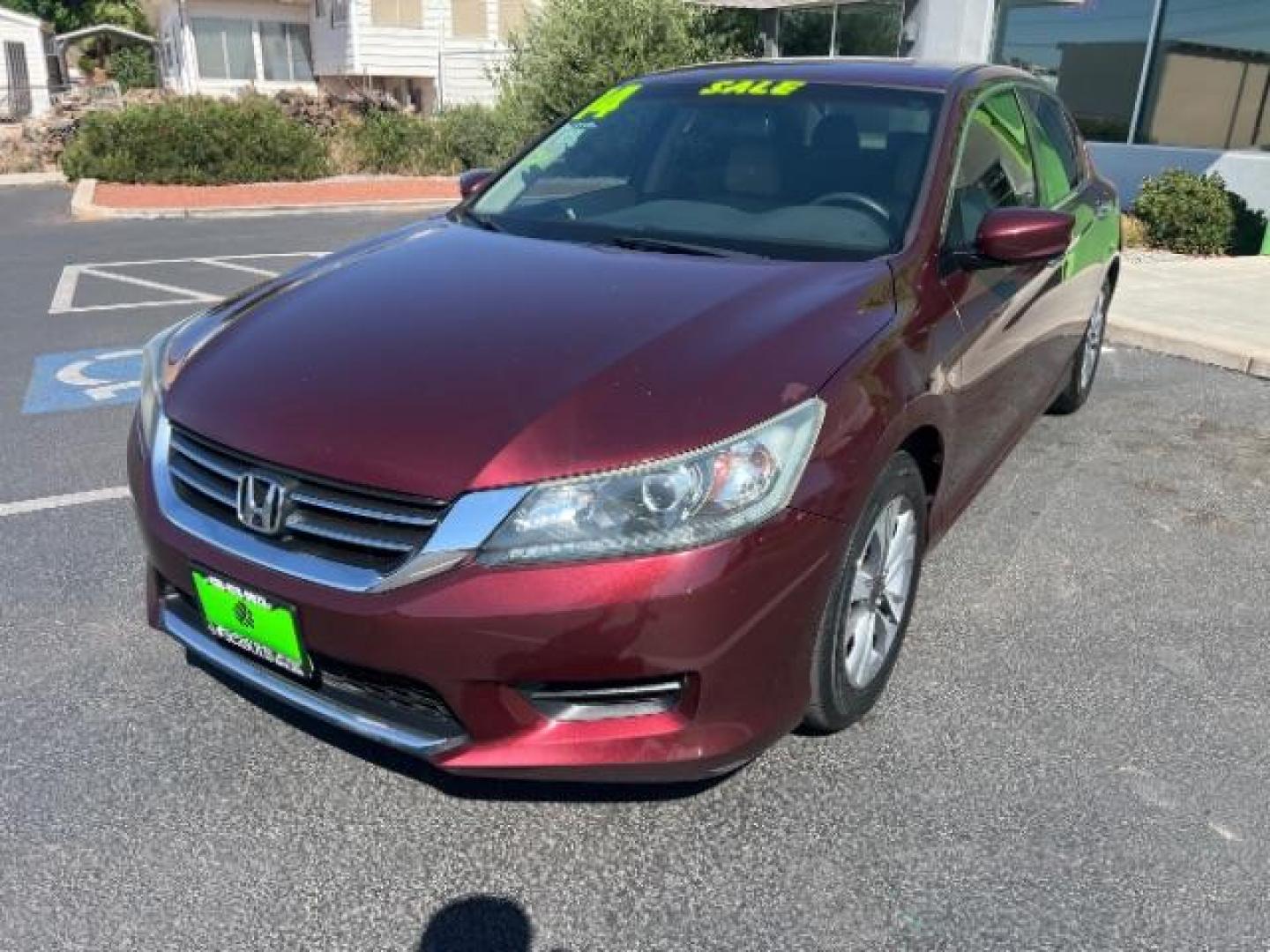 2014 Maroon /Beige Cloth Honda Accord LX Sedan CVT (1HGCR2F39EA) with an 2.4L L4 DOHC 16V engine, Continuously Variable Transmission transmission, located at 1865 East Red Hills Pkwy, St. George, 84770, (435) 628-0023, 37.120850, -113.543640 - We specialize in helping ALL people get the best financing available. No matter your credit score, good, bad or none we can get you an amazing rate. Had a bankruptcy, divorce, or repossessions? We give you the green light to get your credit back on the road. Low down and affordable payments that fit- Photo#2