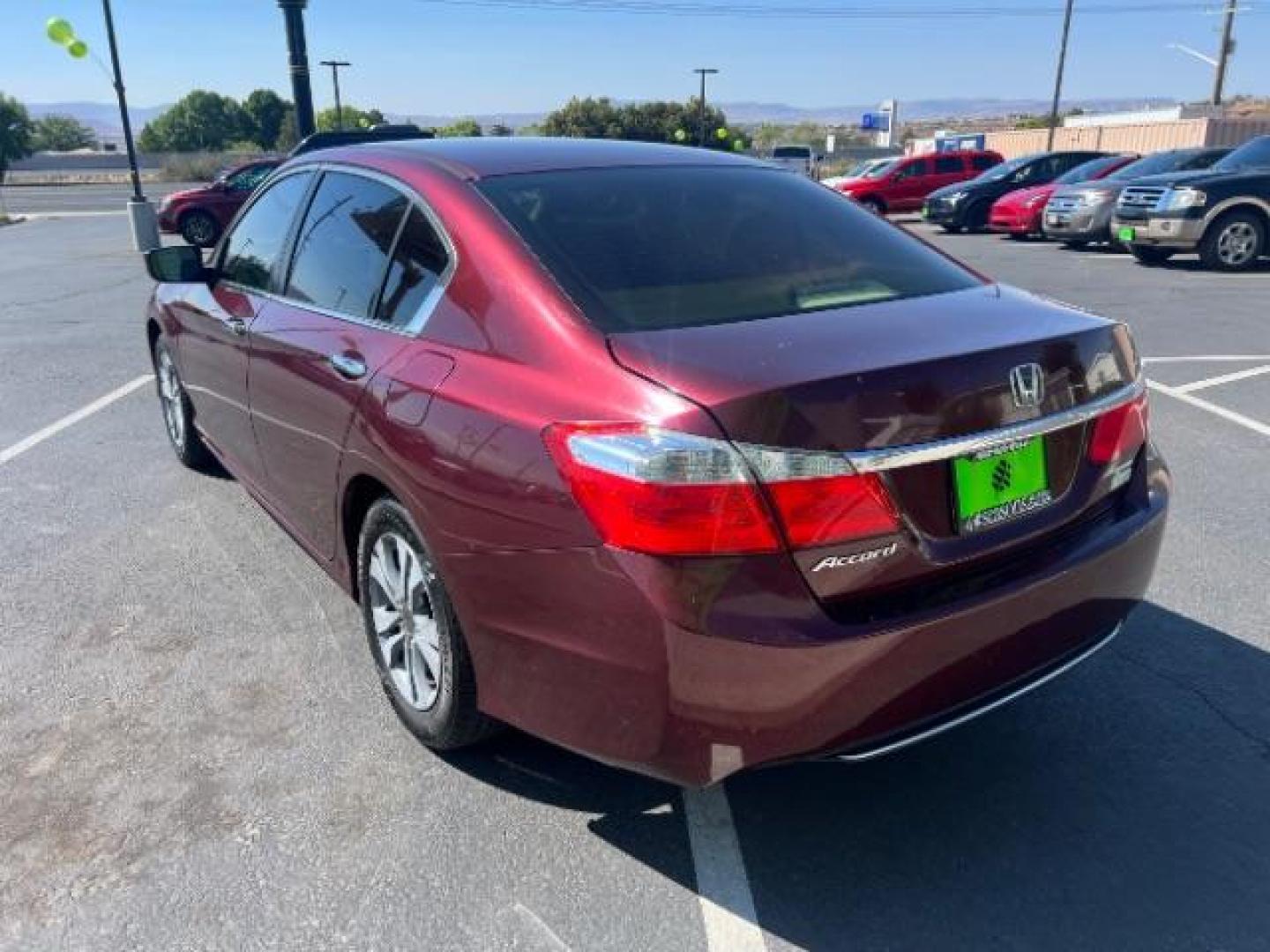 2014 Maroon /Beige Cloth Honda Accord LX Sedan CVT (1HGCR2F39EA) with an 2.4L L4 DOHC 16V engine, Continuously Variable Transmission transmission, located at 1865 East Red Hills Pkwy, St. George, 84770, (435) 628-0023, 37.120850, -113.543640 - We specialize in helping ALL people get the best financing available. No matter your credit score, good, bad or none we can get you an amazing rate. Had a bankruptcy, divorce, or repossessions? We give you the green light to get your credit back on the road. Low down and affordable payments that fit- Photo#4