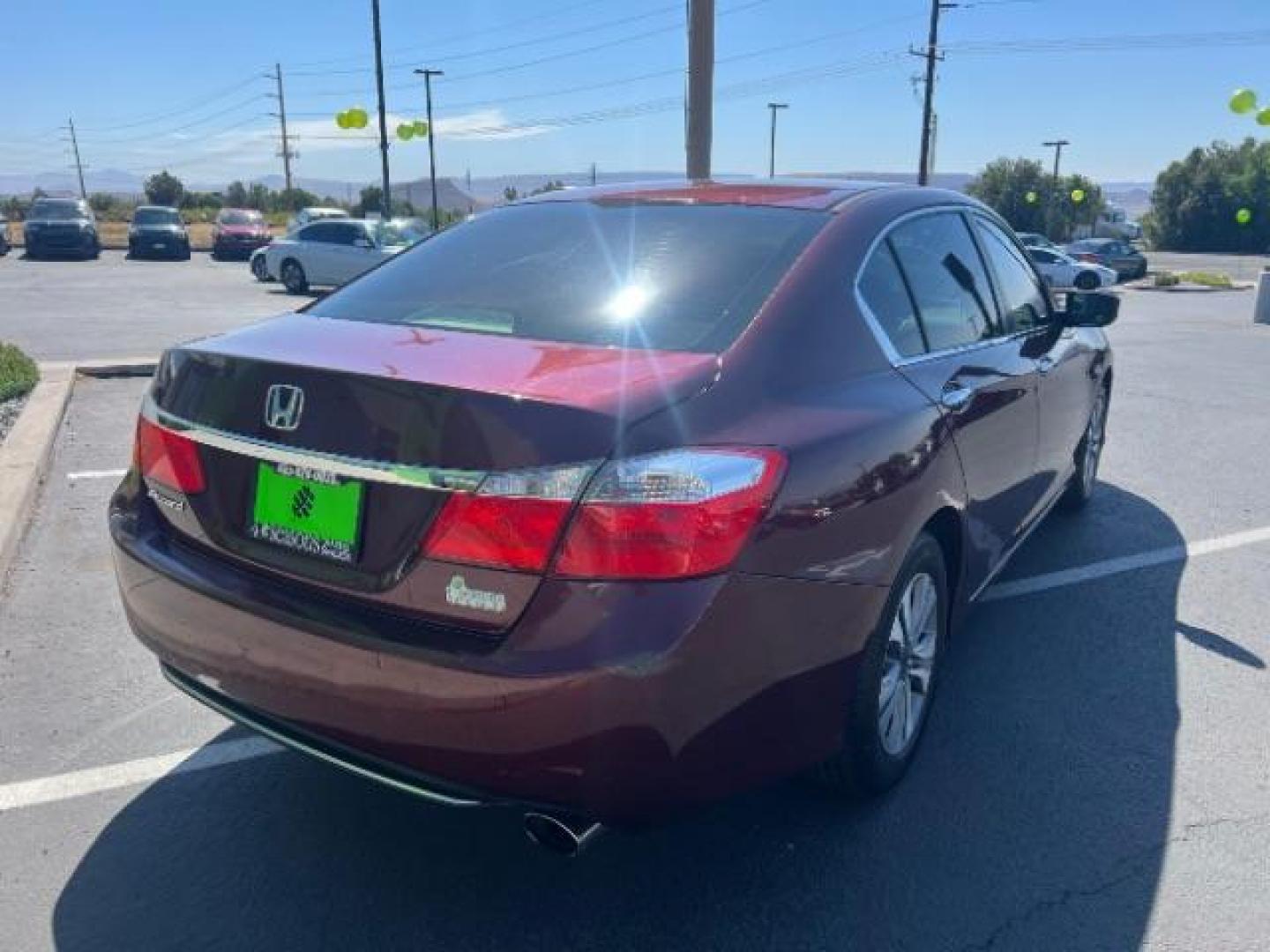 2014 Maroon /Beige Cloth Honda Accord LX Sedan CVT (1HGCR2F39EA) with an 2.4L L4 DOHC 16V engine, Continuously Variable Transmission transmission, located at 1865 East Red Hills Pkwy, St. George, 84770, (435) 628-0023, 37.120850, -113.543640 - We specialize in helping ALL people get the best financing available. No matter your credit score, good, bad or none we can get you an amazing rate. Had a bankruptcy, divorce, or repossessions? We give you the green light to get your credit back on the road. Low down and affordable payments that fit- Photo#6