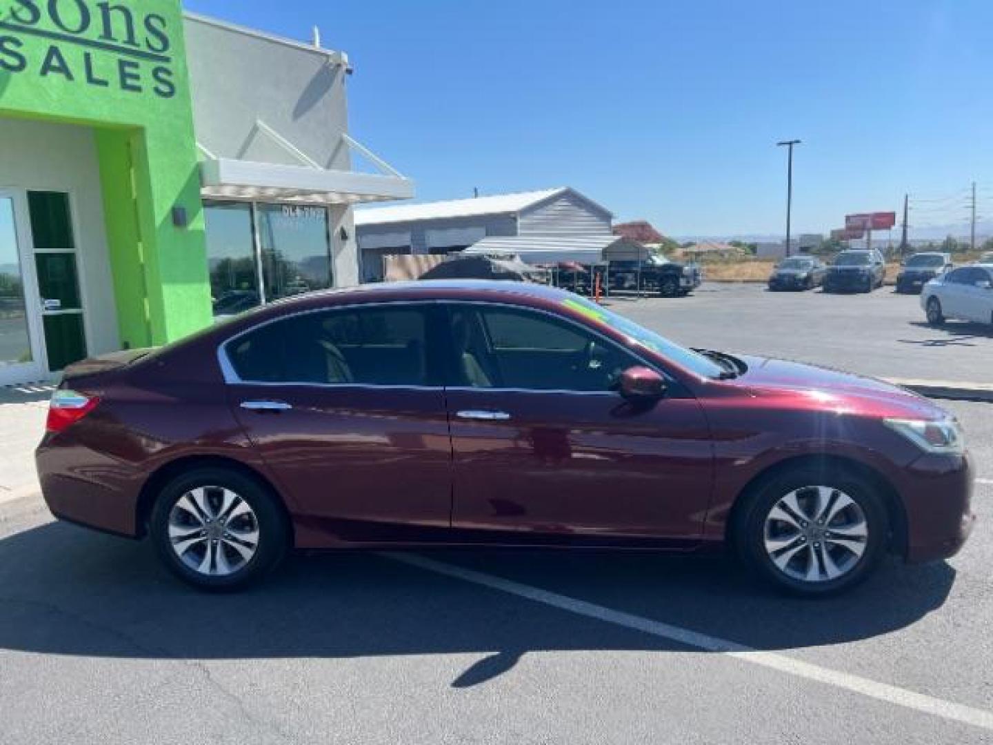 2014 Maroon /Beige Cloth Honda Accord LX Sedan CVT (1HGCR2F39EA) with an 2.4L L4 DOHC 16V engine, Continuously Variable Transmission transmission, located at 1865 East Red Hills Pkwy, St. George, 84770, (435) 628-0023, 37.120850, -113.543640 - We specialize in helping ALL people get the best financing available. No matter your credit score, good, bad or none we can get you an amazing rate. Had a bankruptcy, divorce, or repossessions? We give you the green light to get your credit back on the road. Low down and affordable payments that fit- Photo#7