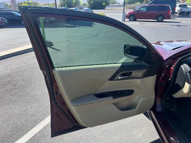 2014 Maroon /Beige Cloth Honda Accord LX Sedan CVT (1HGCR2F39EA) with an 2.4L L4 DOHC 16V engine, Continuously Variable Transmission transmission, located at 1865 East Red Hills Pkwy, St. George, 84770, (435) 628-0023, 37.120850, -113.543640 - We specialize in helping ALL people get the best financing available. No matter your credit score, good, bad or none we can get you an amazing rate. Had a bankruptcy, divorce, or repossessions? We give you the green light to get your credit back on the road. Low down and affordable payments that fit - Photo#12