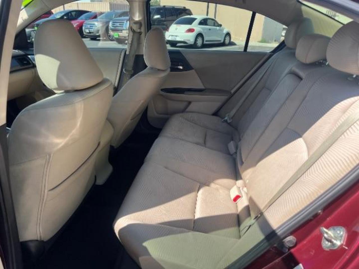 2014 Maroon /Beige Cloth Honda Accord LX Sedan CVT (1HGCR2F39EA) with an 2.4L L4 DOHC 16V engine, Continuously Variable Transmission transmission, located at 1865 East Red Hills Pkwy, St. George, 84770, (435) 628-0023, 37.120850, -113.543640 - We specialize in helping ALL people get the best financing available. No matter your credit score, good, bad or none we can get you an amazing rate. Had a bankruptcy, divorce, or repossessions? We give you the green light to get your credit back on the road. Low down and affordable payments that fit- Photo#21
