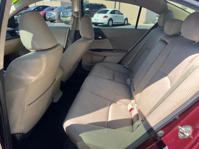 2014 Maroon /Beige Cloth Honda Accord LX Sedan CVT (1HGCR2F39EA) with an 2.4L L4 DOHC 16V engine, Continuously Variable Transmission transmission, located at 1865 East Red Hills Pkwy, St. George, 84770, (435) 628-0023, 37.120850, -113.543640 - We specialize in helping ALL people get the best financing available. No matter your credit score, good, bad or none we can get you an amazing rate. Had a bankruptcy, divorce, or repossessions? We give you the green light to get your credit back on the road. Low down and affordable payments that fit - Photo#21