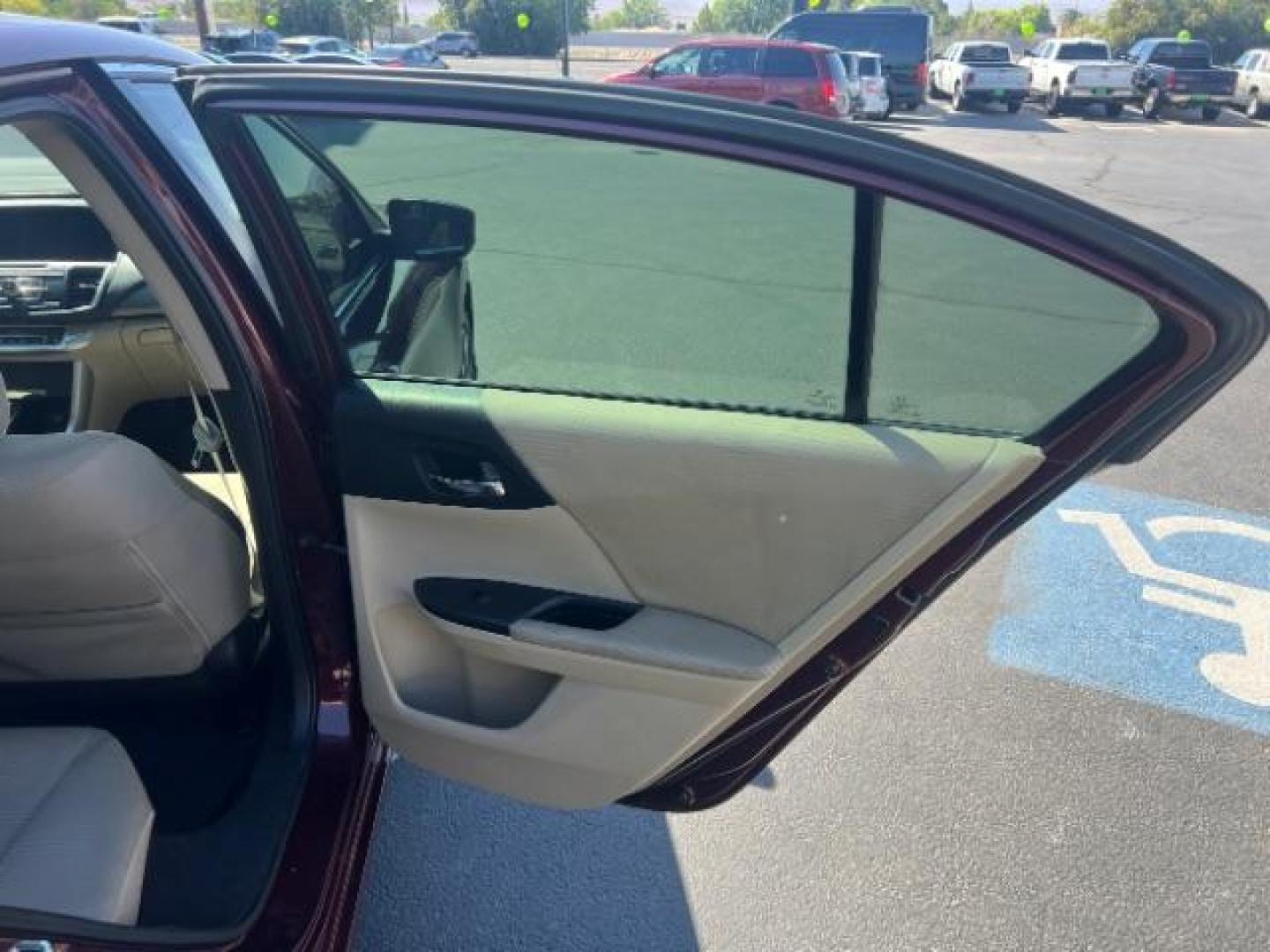 2014 Maroon /Beige Cloth Honda Accord LX Sedan CVT (1HGCR2F39EA) with an 2.4L L4 DOHC 16V engine, Continuously Variable Transmission transmission, located at 1865 East Red Hills Pkwy, St. George, 84770, (435) 628-0023, 37.120850, -113.543640 - We specialize in helping ALL people get the best financing available. No matter your credit score, good, bad or none we can get you an amazing rate. Had a bankruptcy, divorce, or repossessions? We give you the green light to get your credit back on the road. Low down and affordable payments that fit- Photo#25