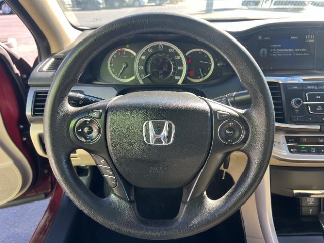 2014 Maroon /Black Interior Honda Accord LX Sedan CVT (1HGCR2F39EA) with an 2.4L L4 DOHC 16V engine, Continuously Variabl transmission, located at 1865 East Red Hills Pkwy, St. George, 84770, (435) 628-0023, 37.120850, -113.543640 - Photo#16