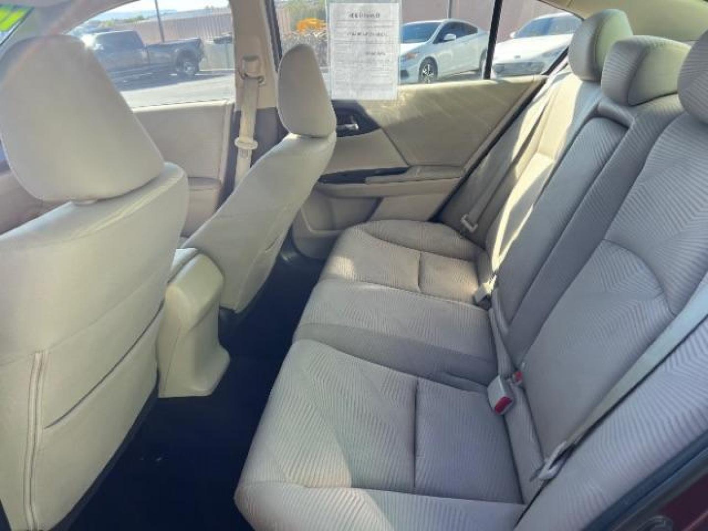 2014 Maroon /Black Interior Honda Accord LX Sedan CVT (1HGCR2F39EA) with an 2.4L L4 DOHC 16V engine, Continuously Variable Transmission transmission, located at 940 North Main Street, Cedar City, UT, 84720, (435) 628-0023, 37.692936, -113.061897 - We specialize in helping ALL people get the best financing available. No matter your credit score, good, bad or none we can get you an amazing rate. Had a bankruptcy, divorce, or repossessions? We give you the green light to get your credit back on the road. Low down and affordable payments that fit - Photo#22