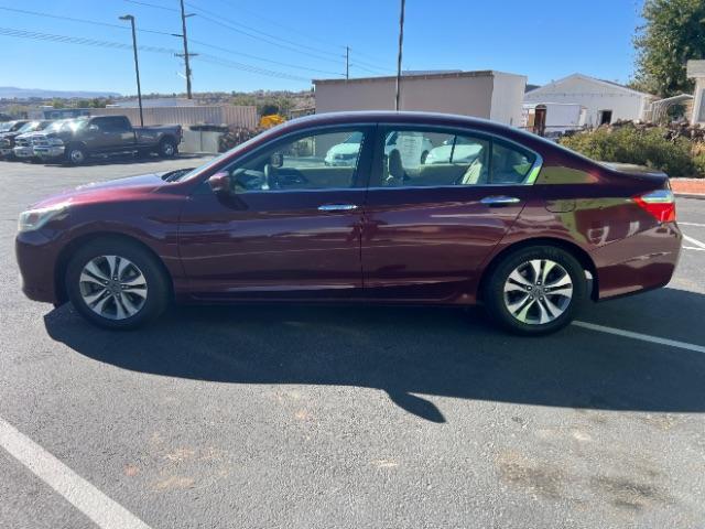 2014 Maroon /Black Interior Honda Accord LX Sedan CVT (1HGCR2F39EA) with an 2.4L L4 DOHC 16V engine, Continuously Variabl transmission, located at 1865 East Red Hills Pkwy, St. George, 84770, (435) 628-0023, 37.120850, -113.543640 - Photo#3