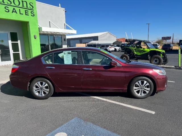 2014 Maroon /Black Interior Honda Accord LX Sedan CVT (1HGCR2F39EA) with an 2.4L L4 DOHC 16V engine, Continuously Variabl transmission, located at 1865 East Red Hills Pkwy, St. George, 84770, (435) 628-0023, 37.120850, -113.543640 - Photo#7