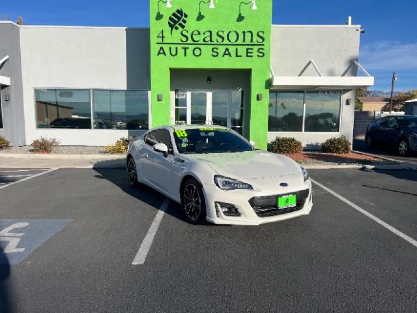 2018 Crystal White Pearl /Black Leather and Alcantara, leather/sueded micr Subaru BRZ Limited 6A (JF1ZCAC17J8) with an 2.0L H4 16V engine, 6-Speed Automatic transmission, located at 1865 East Red Hills Pkwy, St. George, 84770, (435) 628-0023, 37.120850, -113.543640 - Photo#0