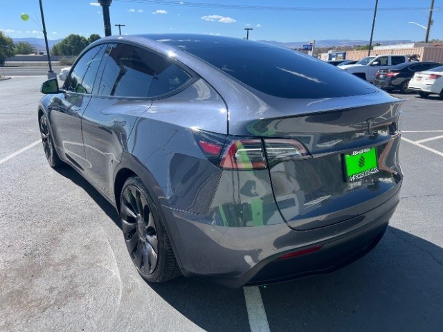 2020 Midnight Silver Metallic /All Black, leatherette Tesla Model Y Performance (5YJYGDEF5LF) with an ELECTRIC engine, 1-Speed Automatic transmission, located at 1865 East Red Hills Pkwy, St. George, 84770, (435) 628-0023, 37.120850, -113.543640- Photo#6