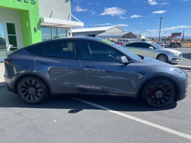 2020 Midnight Silver Metallic /All Black, leatherette Tesla Model Y Performance (5YJYGDEF5LF) with an ELECTRIC engine, 1-Speed Automatic transmission, located at 1865 East Red Hills Pkwy, St. George, 84770, (435) 628-0023, 37.120850, -113.543640- Photo#9