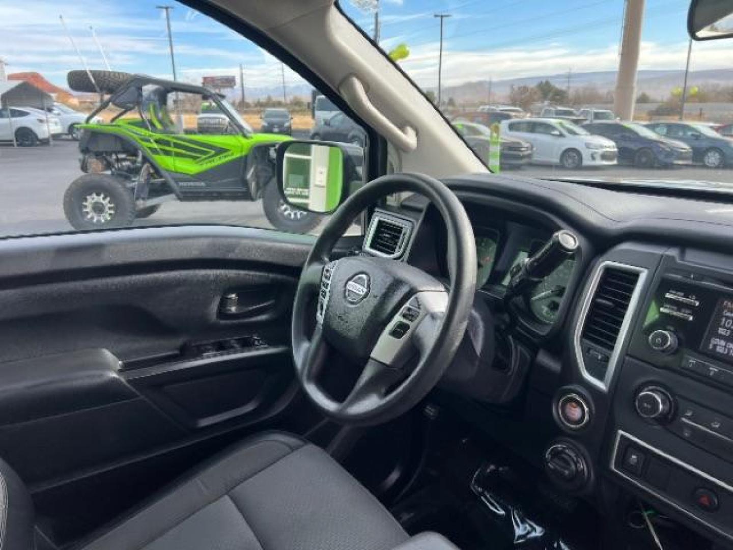 2017 Gun Metallic /Black, cloth Nissan Titan S Crew Cab 4WD (1N6AA1EJ6HN) with an 5.6L V8 DOHC 32V engine, 6-Speed Automatic transmission, located at 1865 East Red Hills Pkwy, St. George, 84770, (435) 628-0023, 37.120850, -113.543640 - Photo#30