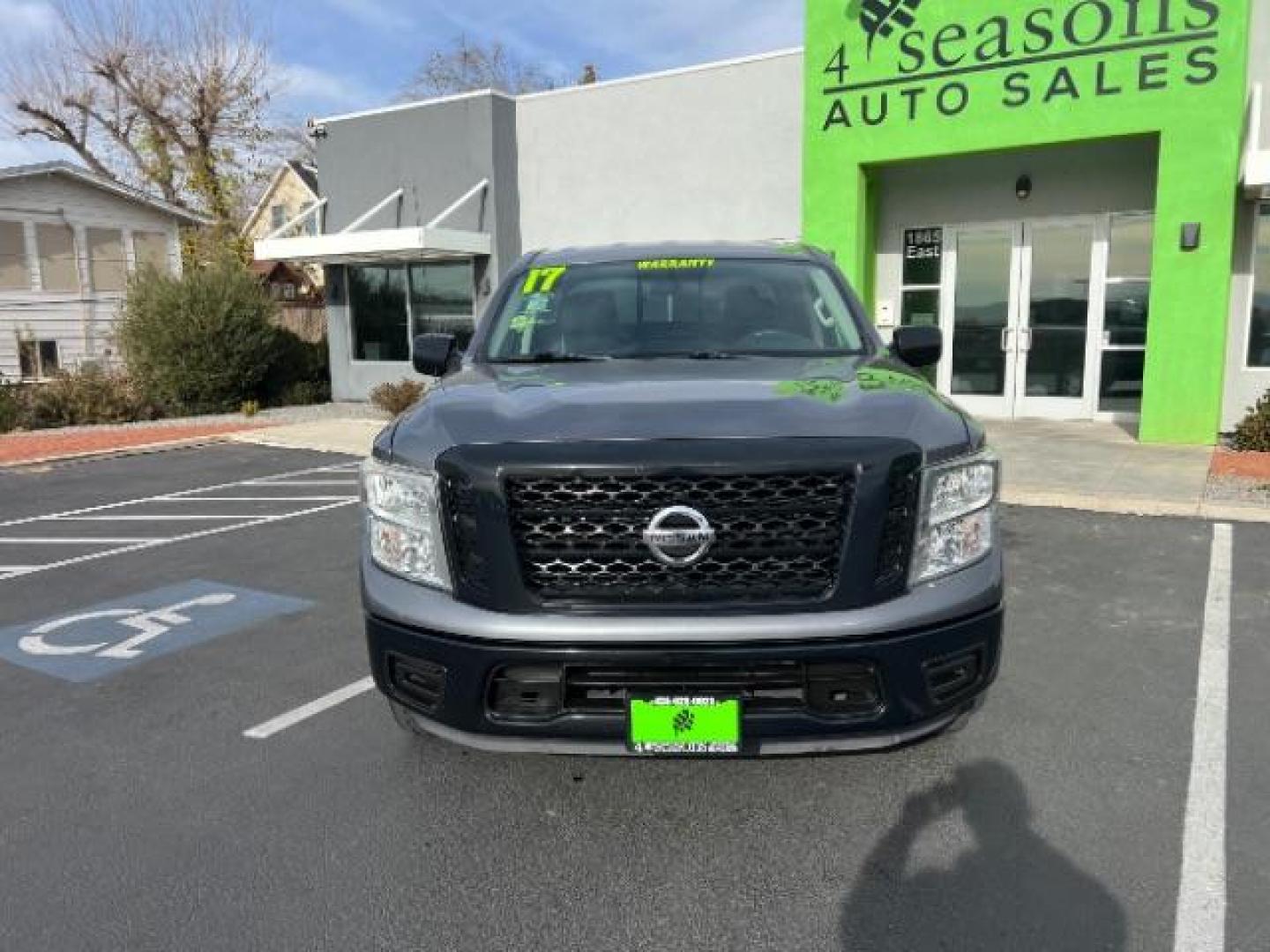 2017 Gun Metallic /Black, cloth Nissan Titan S Crew Cab 4WD (1N6AA1EJ6HN) with an 5.6L V8 DOHC 32V engine, 6-Speed Automatic transmission, located at 1865 East Red Hills Pkwy, St. George, 84770, (435) 628-0023, 37.120850, -113.543640 - Photo#1