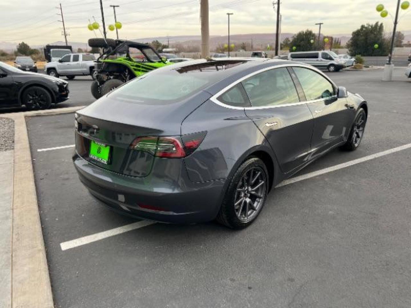 2019 gray /All Black, leatherette Tesla Model 3 Long Range (5YJ3E1EA7KF) with an ELECTRIC engine, 1-Speed Automatic transmission, located at 1865 East Red Hills Pkwy, St. George, 84770, (435) 628-0023, 37.120850, -113.543640 - Photo#11
