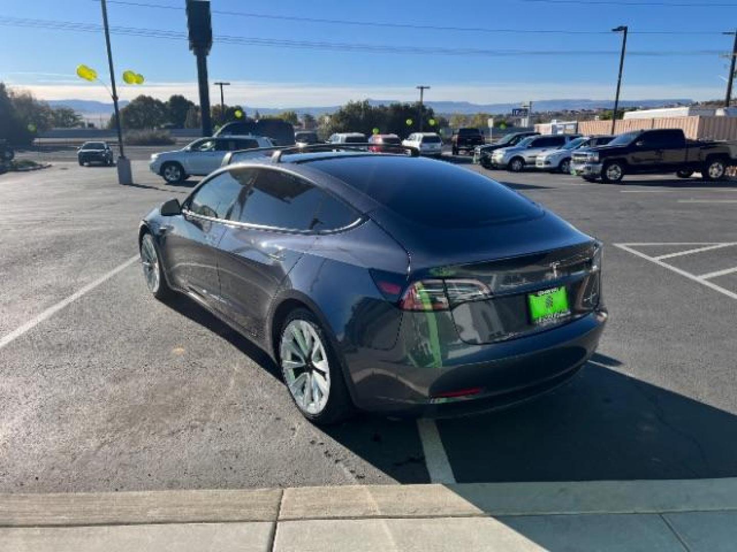 2021 Midnight Silver Metallic /All Black Tesla Model 3 Long Range (5YJ3E1EB4MF) with an ELECTRIC engine, 1-Speed Automatic transmission, located at 1865 East Red Hills Pkwy, St. George, 84770, (435) 628-0023, 37.120850, -113.543640 - Photo#6