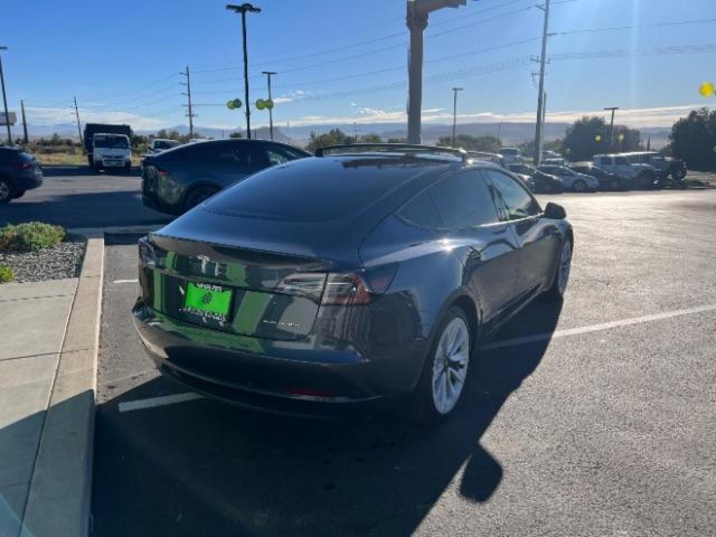 2021 Midnight Silver Metallic /All Black Tesla Model 3 Long Range (5YJ3E1EB4MF) with an ELECTRIC engine, 1-Speed Automatic transmission, located at 1865 East Red Hills Pkwy, St. George, 84770, (435) 628-0023, 37.120850, -113.543640 - Photo#8