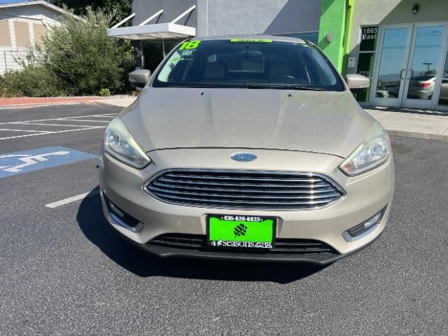 2018 White Gold Metallic /Medium Soft Ceramic, leather Ford Focus Titanium Sedan (1FADP3J27JL) with an 2.0L L4 DOHC 16V engine, 6-Speed Automatic transmission, located at 1865 East Red Hills Pkwy, St. George, 84770, (435) 628-0023, 37.120850, -113.543640 - We specialize in helping ALL people get the best financing available. No matter your credit score, good, bad or none we can get you an amazing rate. Had a bankruptcy, divorce, or repossessions? We give you the green light to get your credit back on the road. Low down and affordable payments that fit- Photo#1