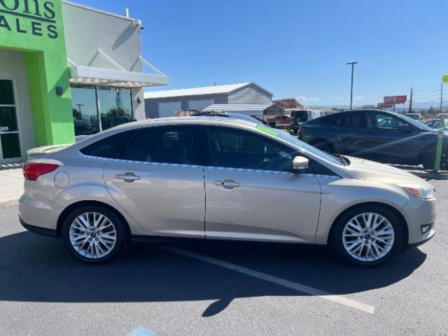 2018 White Gold Metallic /Medium Soft Ceramic, leather Ford Focus Titanium Sedan (1FADP3J27JL) with an 2.0L L4 DOHC 16V engine, 6-Speed Automatic transmission, located at 1865 East Red Hills Pkwy, St. George, 84770, (435) 628-0023, 37.120850, -113.543640 - We specialize in helping ALL people get the best financing available. No matter your credit score, good, bad or none we can get you an amazing rate. Had a bankruptcy, divorce, or repossessions? We give you the green light to get your credit back on the road. Low down and affordable payments that fit- Photo#7