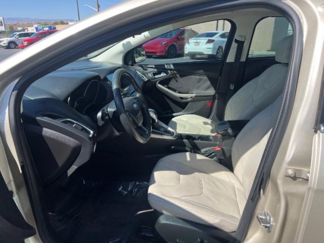 2018 White Gold Metallic /Medium Soft Ceramic, leather Ford Focus Titanium Sedan (1FADP3J27JL) with an 2.0L L4 DOHC 16V engine, 6-Speed Automatic transmission, located at 1865 East Red Hills Pkwy, St. George, 84770, (435) 628-0023, 37.120850, -113.543640 - We specialize in helping ALL people get the best financing available. No matter your credit score, good, bad or none we can get you an amazing rate. Had a bankruptcy, divorce, or repossessions? We give you the green light to get your credit back on the road. Low down and affordable payments that fit- Photo#14