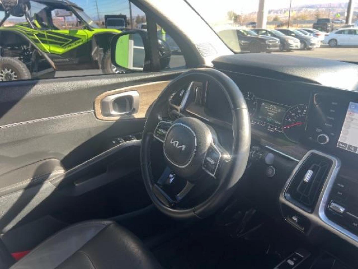 2022 Black /Black Leather Interior Kia Sorento X-Line S AWD (5XYRLDLC5NG) with an 4 CYL engine, AUTOMATIC transmission, located at 1865 East Red Hills Pkwy, St. George, 84770, (435) 628-0023, 37.120850, -113.543640 - 2022 Kia Sorento X-Line S AWD in excellent condition. Equipped with a 2.5L 4-cylinder engine for strong performance and fuel efficiency, all-wheel drive for confident handling, and the rugged X-Line trim with premium upgrades. Spacious 3-row seating comfortably fits up to 7 passengers. Features mode - Photo#35