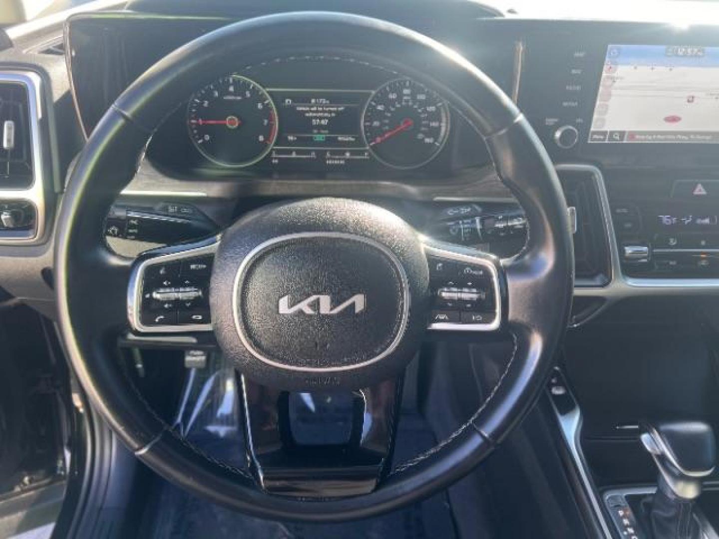 2022 Black /Black Leather Interior Kia Sorento X-Line S AWD (5XYRLDLC5NG) with an 4 CYL engine, AUTOMATIC transmission, located at 1865 East Red Hills Pkwy, St. George, 84770, (435) 628-0023, 37.120850, -113.543640 - 2022 Kia Sorento X-Line S AWD in excellent condition. Equipped with a 2.5L 4-cylinder engine for strong performance and fuel efficiency, all-wheel drive for confident handling, and the rugged X-Line trim with premium upgrades. Spacious 3-row seating comfortably fits up to 7 passengers. Features mode - Photo#13