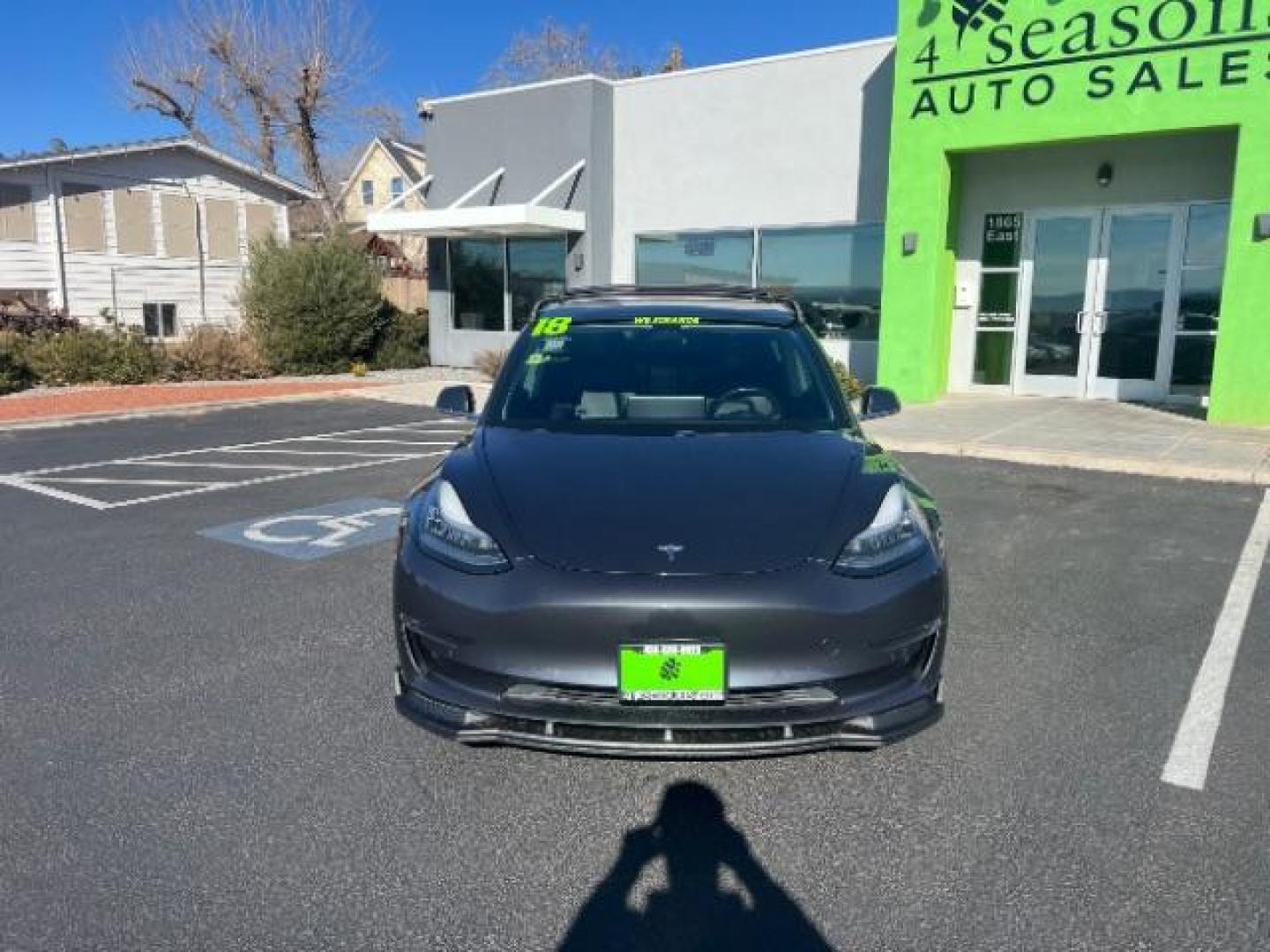 2018 Gray /Black Tesla Model 3 Long Range (5YJ3E1EB8JF) with an Electric engine, 1 Speed-Automatic transmission, located at 1865 East Red Hills Pkwy, St. George, 84770, (435) 628-0023, 37.120850, -113.543640 - COMING SOON! ****Price includes $4k IRS EV REBATE**** We are setup with IRS to file the rebate directly and take credit off the price of car. Check with IRS EV website to be sure you qualify. Trump has threatened to end rebate so ACT FAST! Long Range AWD in excellent condition. Upgraded computer r - Photo#3