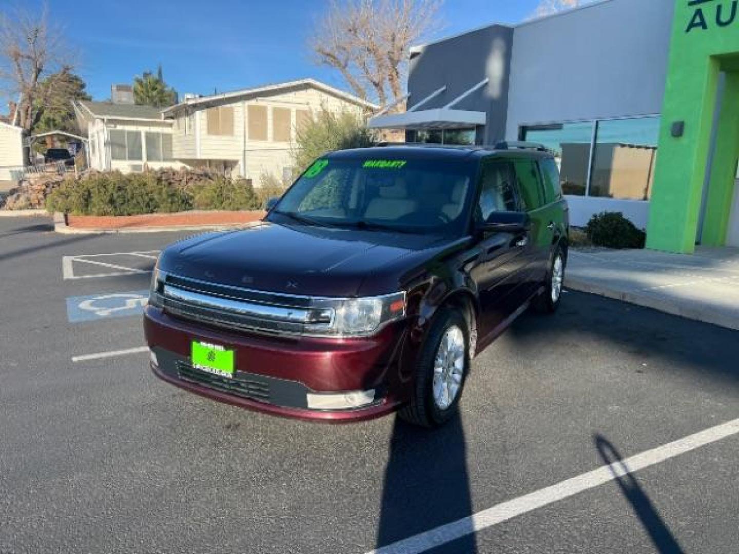 2018 Burgundy Velvet Tinted Clearcoat /Dune Ford Flex SEL (2FMGK5C87JB) with an 3.5L V6 DOHC 24V engine, 6-Speed Automatic transmission, located at 940 North Main Street, Cedar City, UT, 84720, (435) 628-0023, 37.692936, -113.061897 - Photo#2