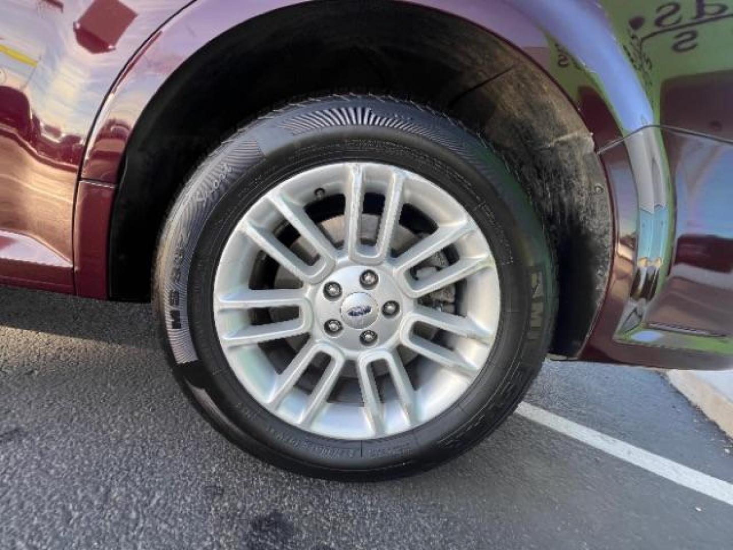 2018 Burgundy Velvet Tinted Clearcoat /Dune Ford Flex SEL (2FMGK5C87JB) with an 3.5L V6 DOHC 24V engine, 6-Speed Automatic transmission, located at 940 North Main Street, Cedar City, UT, 84720, (435) 628-0023, 37.692936, -113.061897 - Photo#11