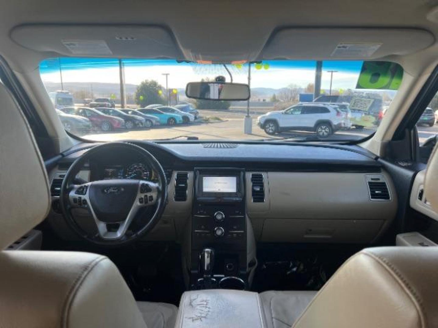 2018 Burgundy Velvet Tinted Clearcoat /Dune Ford Flex SEL (2FMGK5C87JB) with an 3.5L V6 DOHC 24V engine, 6-Speed Automatic transmission, located at 940 North Main Street, Cedar City, UT, 84720, (435) 628-0023, 37.692936, -113.061897 - Photo#23